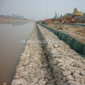 Groene kleur zeshoekig gat PVC gecoate Gabion-dozen